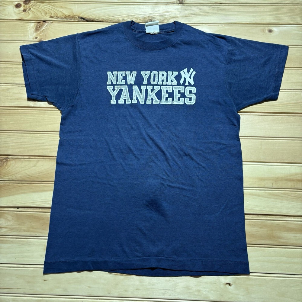 Vintage 80s New York Yankees MLB Baseball Jersey Single Stitch Size M/L