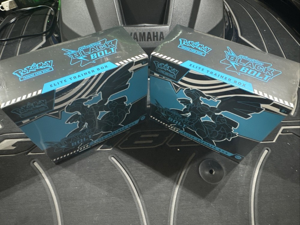 Pokemon TCG Black Bolt Elite Trainer Box ETB Lot Of 2 New Factory Sealed