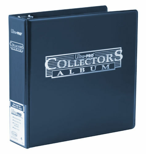ULTRA PRO Blue 3 Ring Collectors Album Binder for Coins Banknotes Stamps Ticket