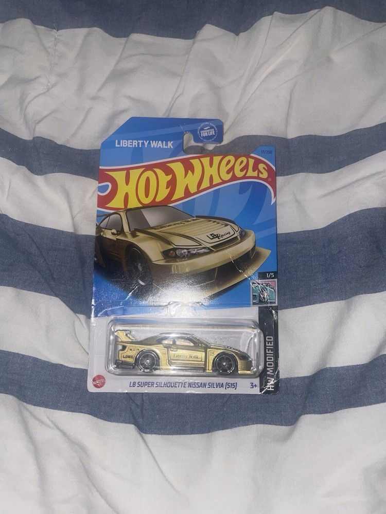 Hot Wheels 2023 Mainline HW Modified Gold LB Super Silhouette Nissan Silvia S15