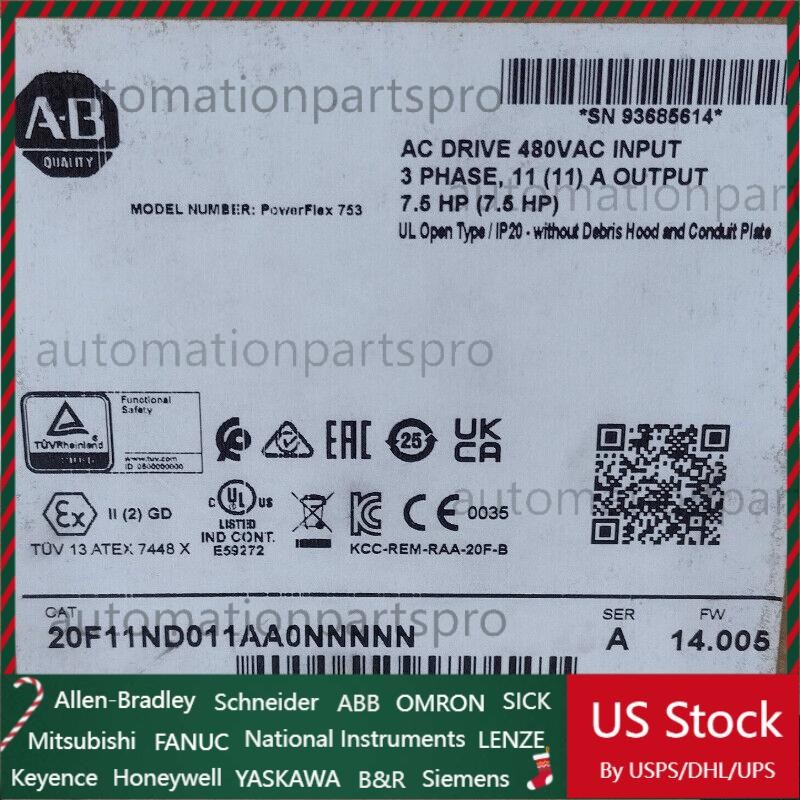 Allen Bradley 20F11ND011AA0NNNNN AB  US Free Tax