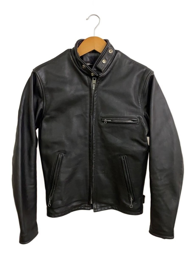 Schott Leather Jacket Blouson/-/Leather/Blk/Plain 3409