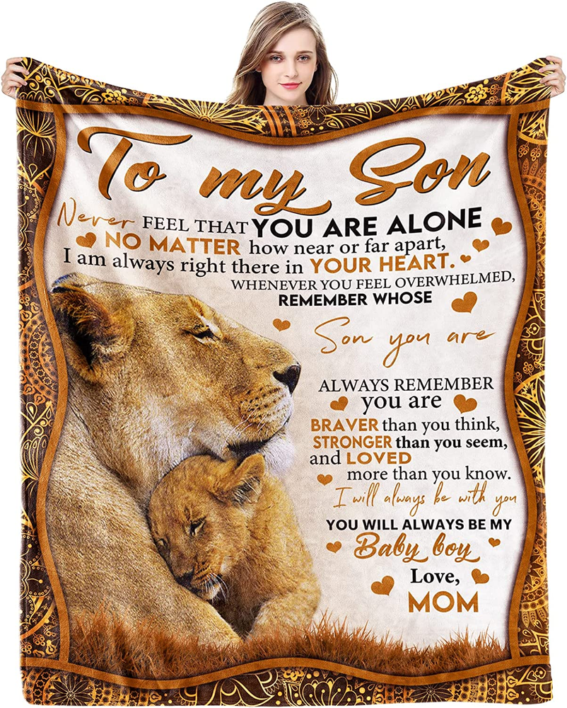 Son Gifts from Mom Blanket Gifts for Son from Mom Son Blanket from Mom to My Son