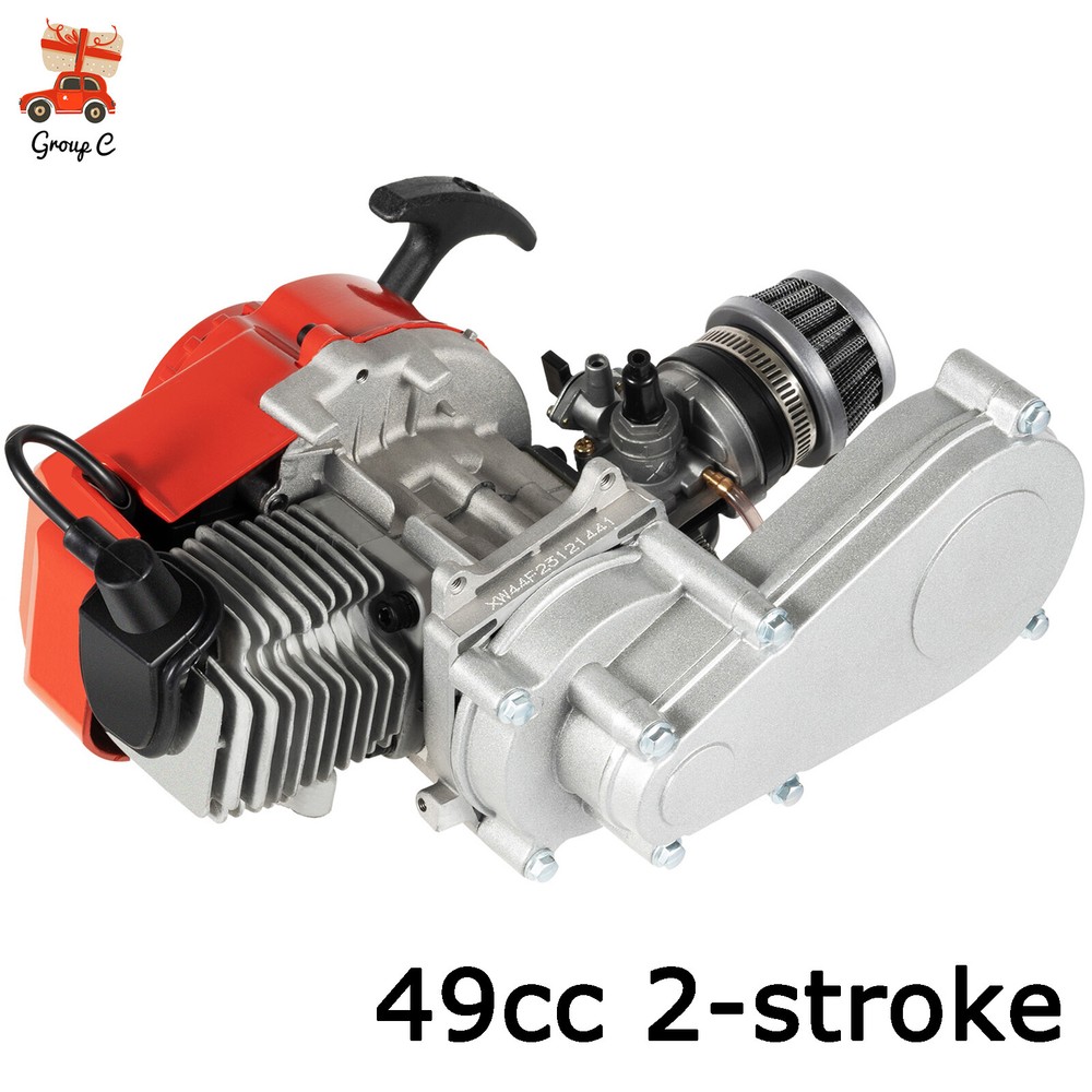 49cc 2 Stroke Engine Motor Kit Pull Start For Pocket Mini Dirt Bike ATV Scooter