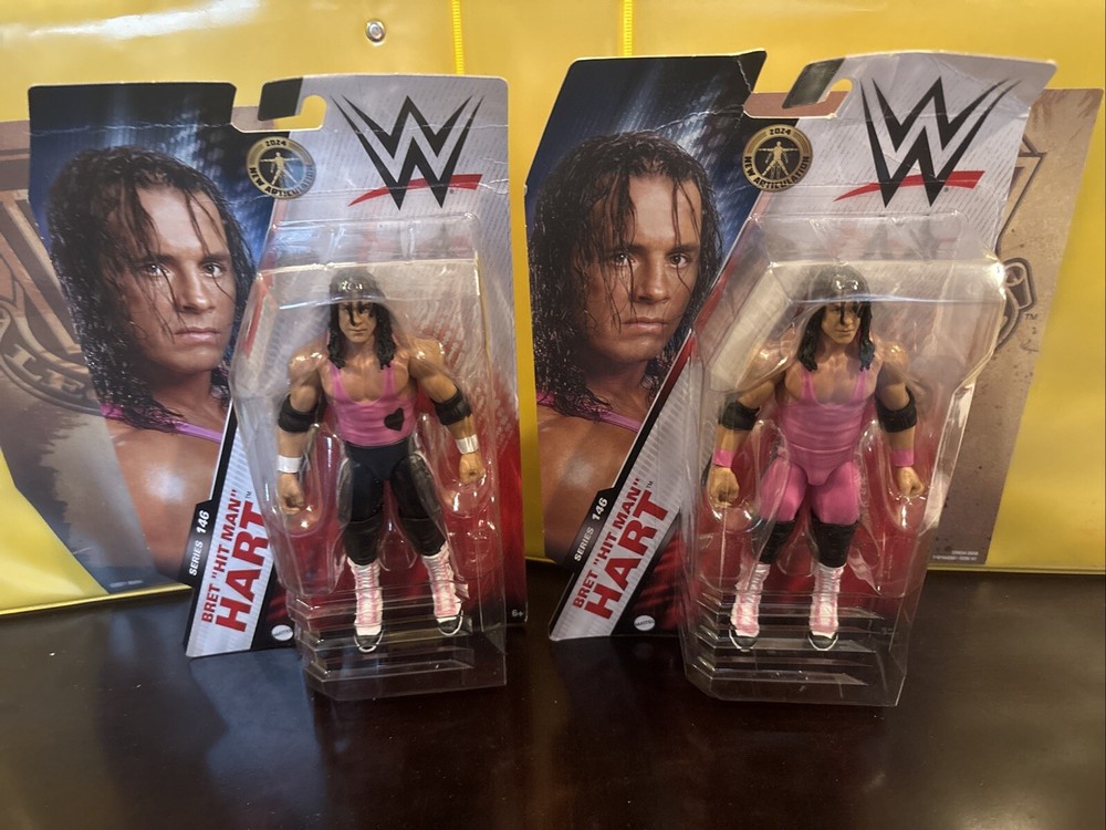 Bret Hitman Hart Basic Series 146 Regular And Chase Variant Figure WWE WCW