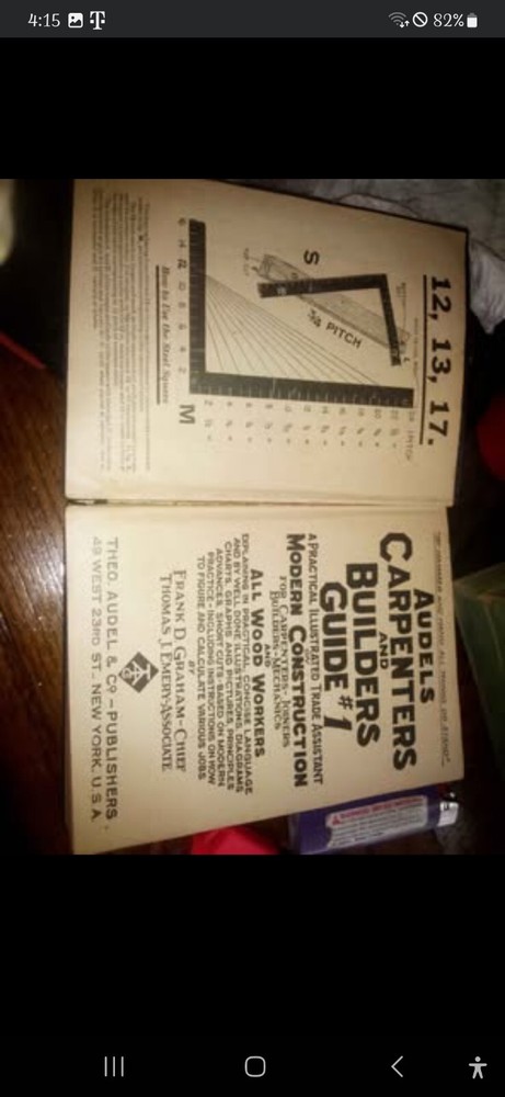 Audels Carpenters and Builders Guides Complete Set Vols 1-4  1942 & 1943 Reprint