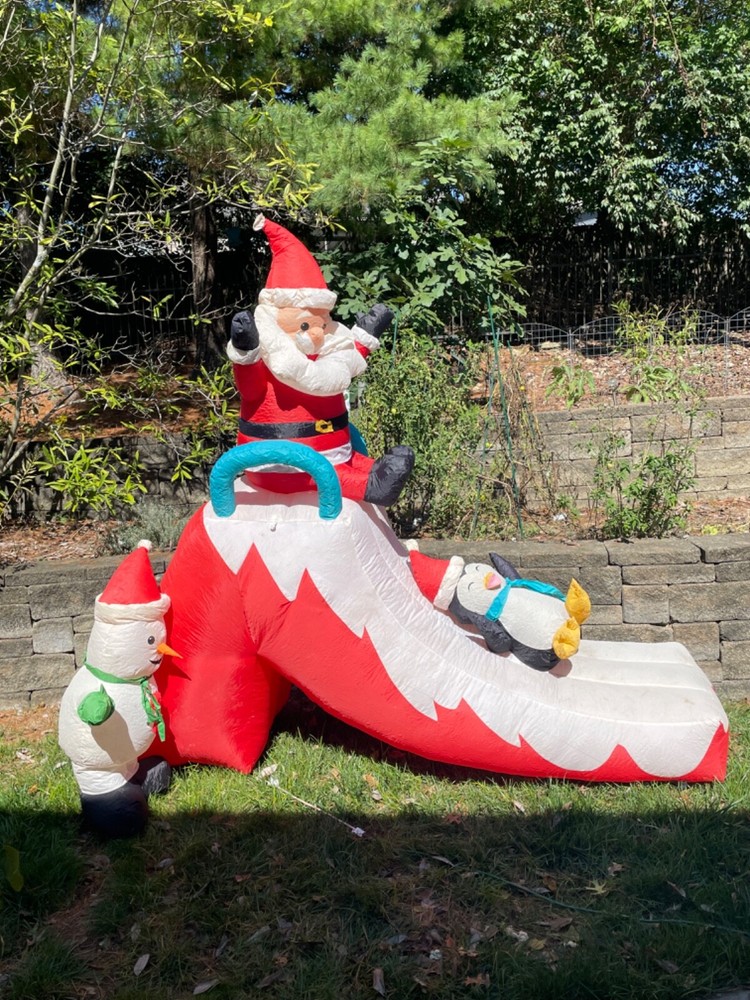 Home Accents Holiday Slide Scene Lighted Christmas Inflatable Yard Decor