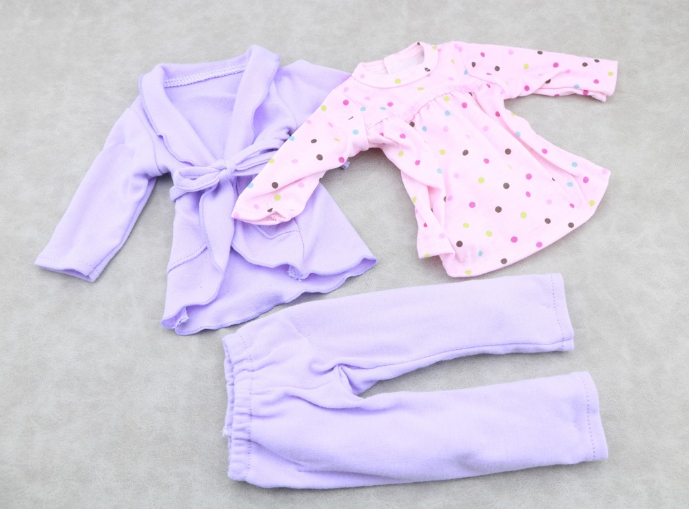 American Girl 18-inch doll pajama set with shirt and pants for sleepovers