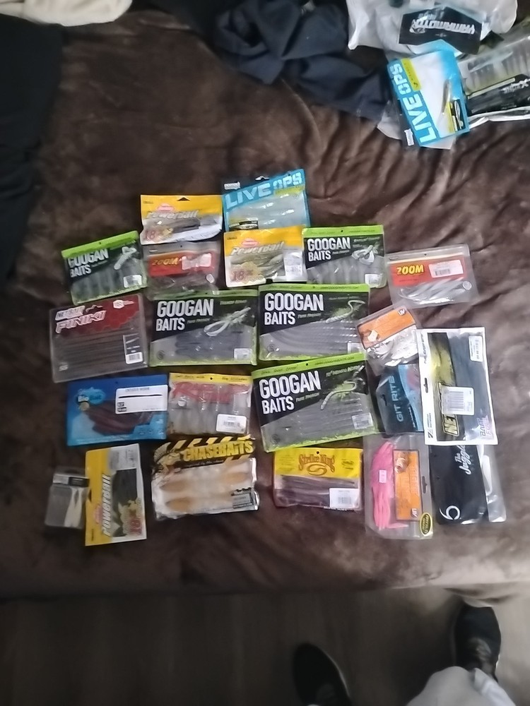 Mystery Soft Plastic Baits Over 20 Different  Googan Baits Zoom And More