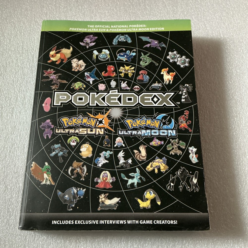 Pokémon Ultra Sun and Pokémon Ultra Moon Edition National Pokedex Book