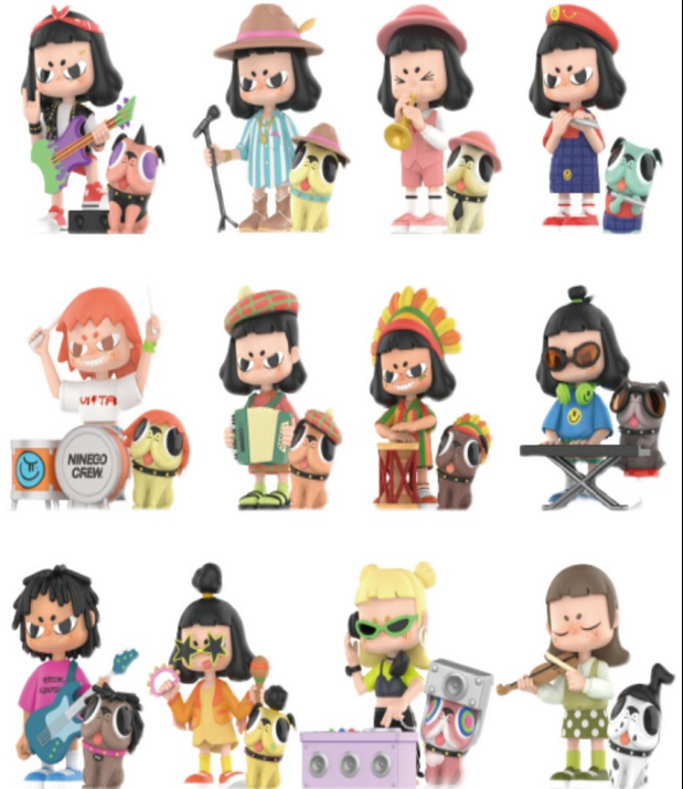 POP MART VITA Super Band Mini Blind Box Figure Art Toy Collectible Gift