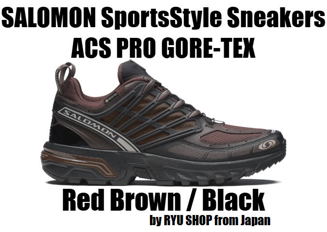 SALOMON SportsStyle Sneakers ACS PRO GORE-TEX L47736400 Roasted Clay / Black