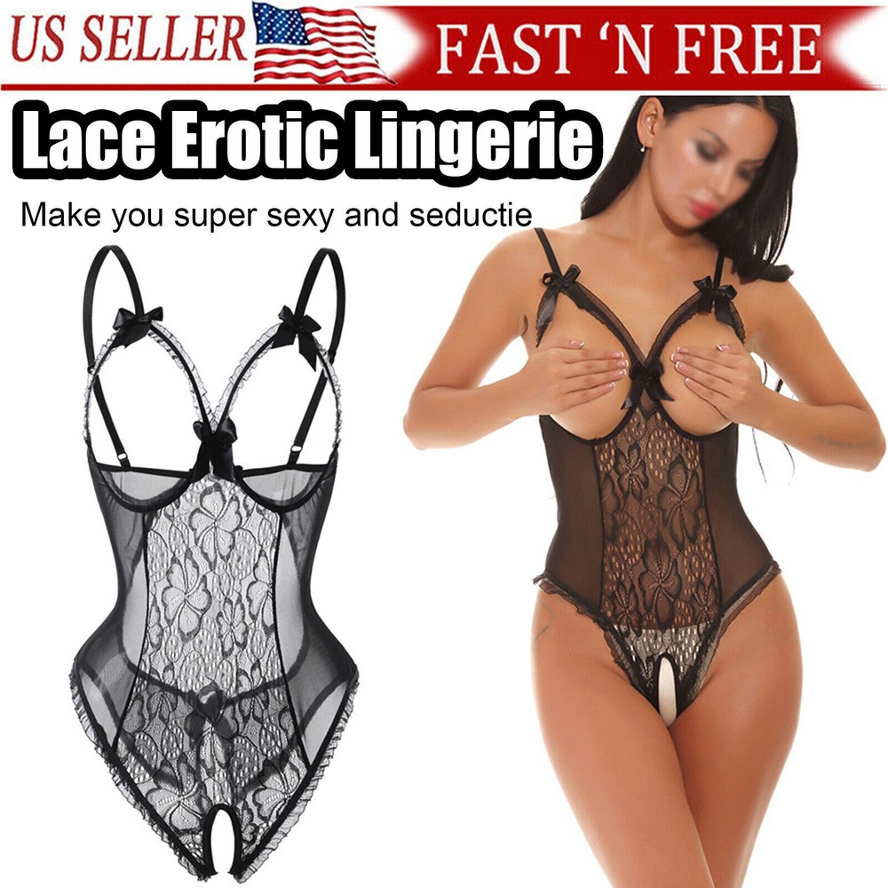 Sexy Lace Babydoll Nightwear with G-String for Women