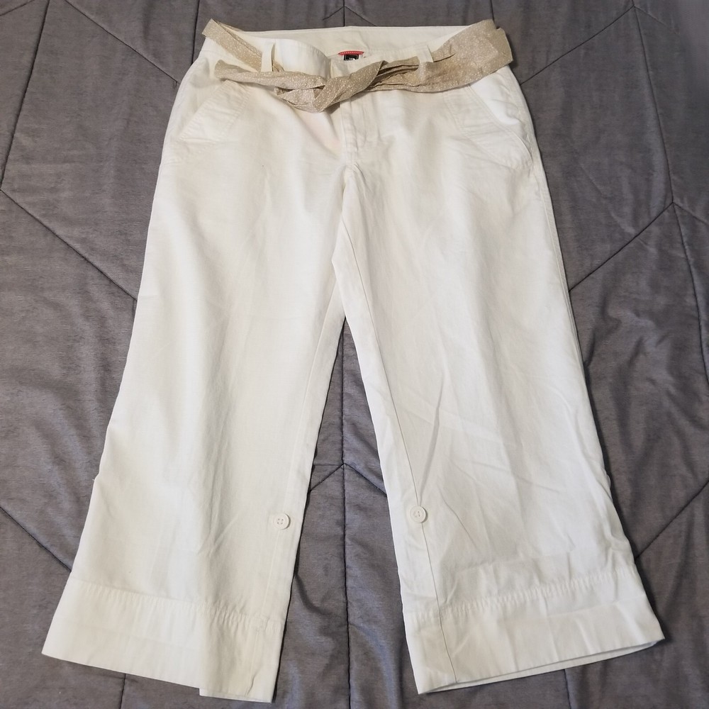 The North Face Womens Size 14 White Hammerland Belted Capri Pants NWT