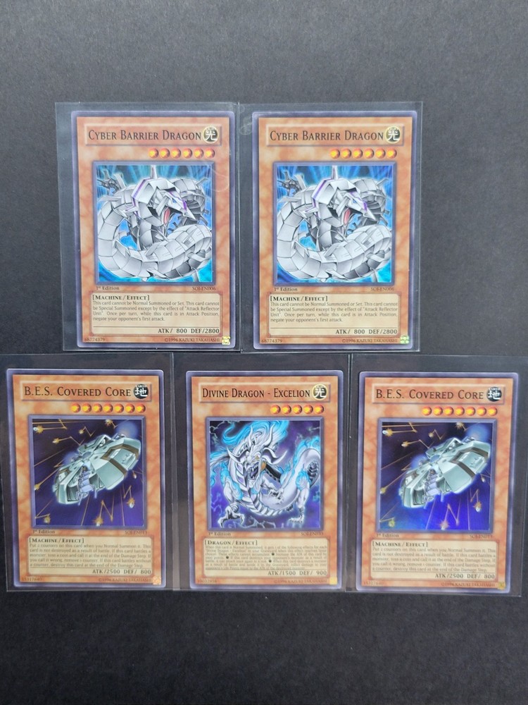 Yugioh 1st Edition Holo Lot x5 Shadow Of Infinity 2006 Super Rare Cards