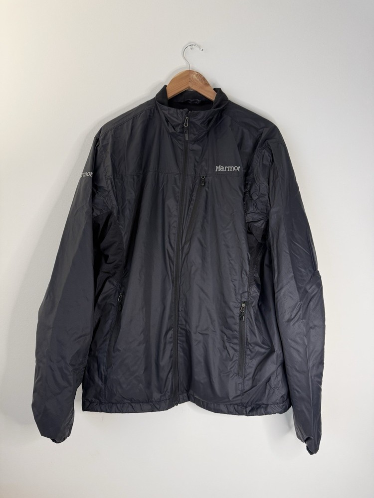 ✿ Marmot Black Lightweight Full Zip Jacket Men’s Size L Outdoor