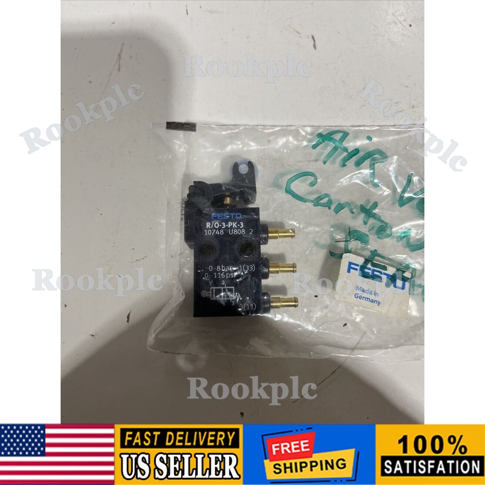 New FESTO R/O-3-PK-3 10748 Roller Lever Valve
