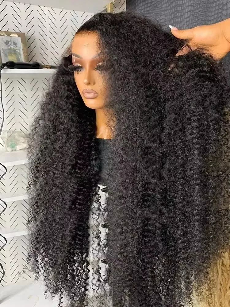 13x4 13x6 HD Transparent Lace Front Human Hair Wig 5x5 Glueless Curly Lace Wig