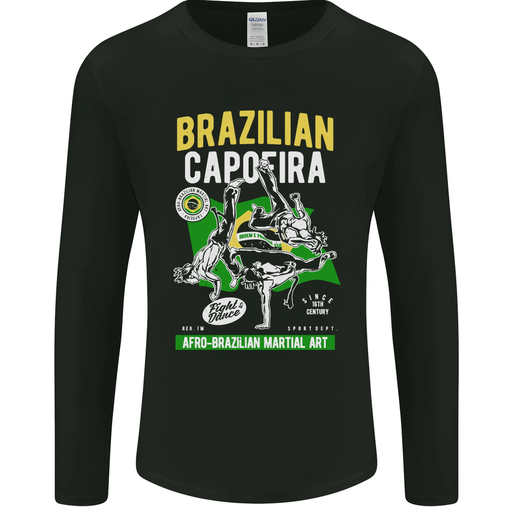 Brazilian Capoeira Mixed Martial Arts MMA Mens Long Sleeve T-Shirt