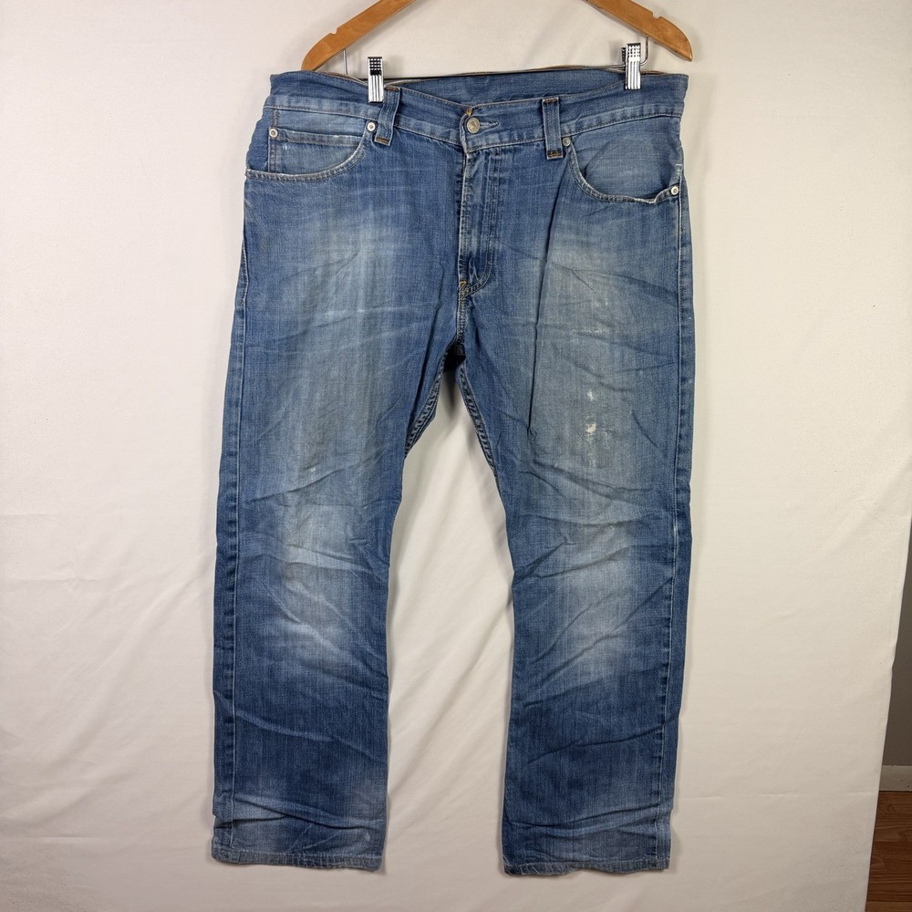Levi’s 506 Jeans Men's 36x32 Comfort Straight Fit Medium Wash Denim Blue