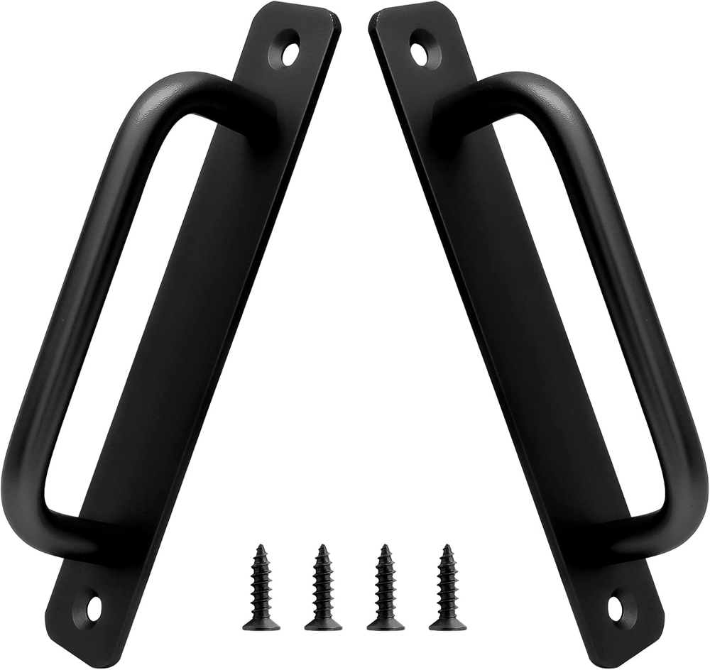 2 Pack Aluminum Alloy Sliding Barn Door Handle, 128Mm / 5 Inch Hole Center Gate