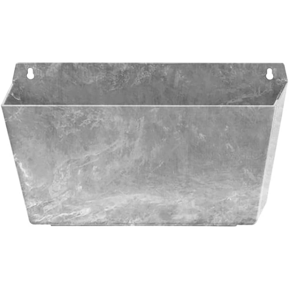 Root & Vessel Self Watering Rectangular Plastic Wall Planter, Gray, 14.5in