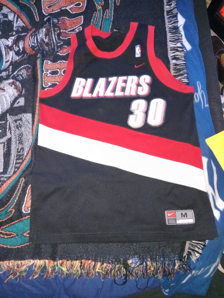 Authentic RASHEED WALLACE Portland Trail Blazers Jersey M Rare l Nike Swingman