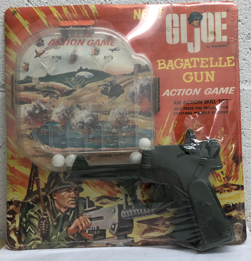 GI JOE Bagatelle Pistola Acción Pinball Juego 1964 Hasbro De Colección Marina Sellado ¡RARO!