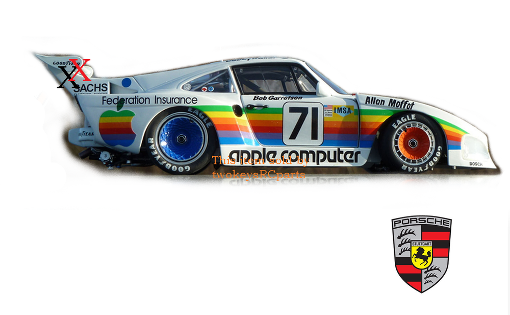 1:12 Apple Porsche 935 Clear Body Shell for Tamiya M03 M05 M08 RC Cars