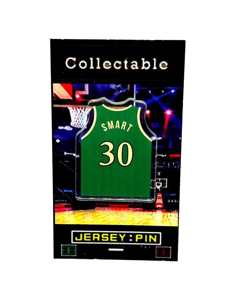 Boston Celtics Marcus Smart Jersey Lapel Pin - Classic Celtics Collectible