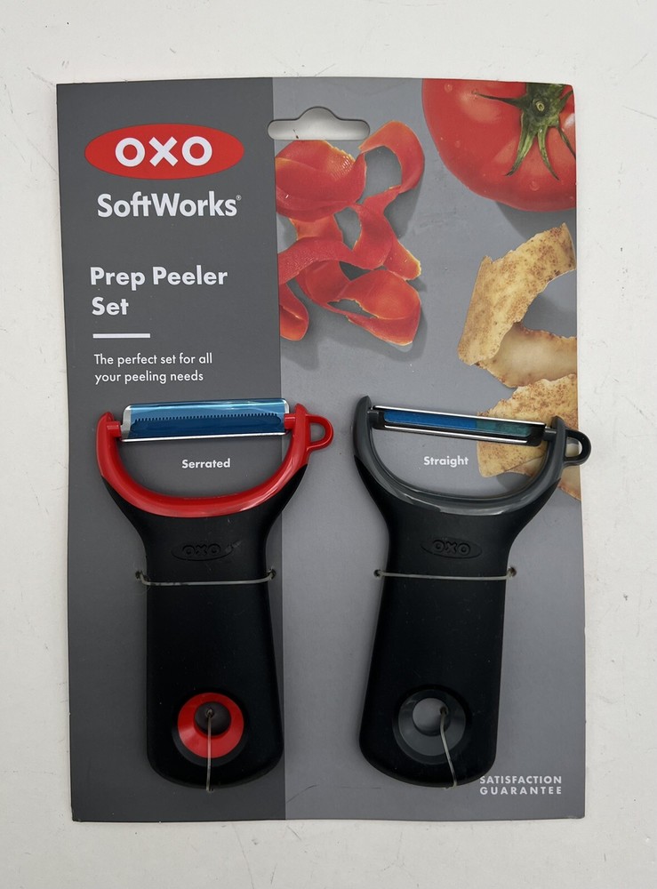 OXO Good Grips 2-Piece Prep Peeler Set - Serrated & Straight