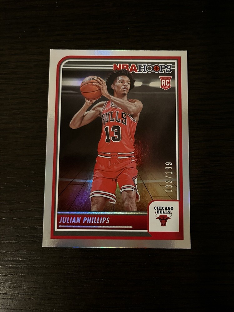 2023-24 Panini NBA Hoops Julian Phillips Silver RC #256 /199 Rookie Card