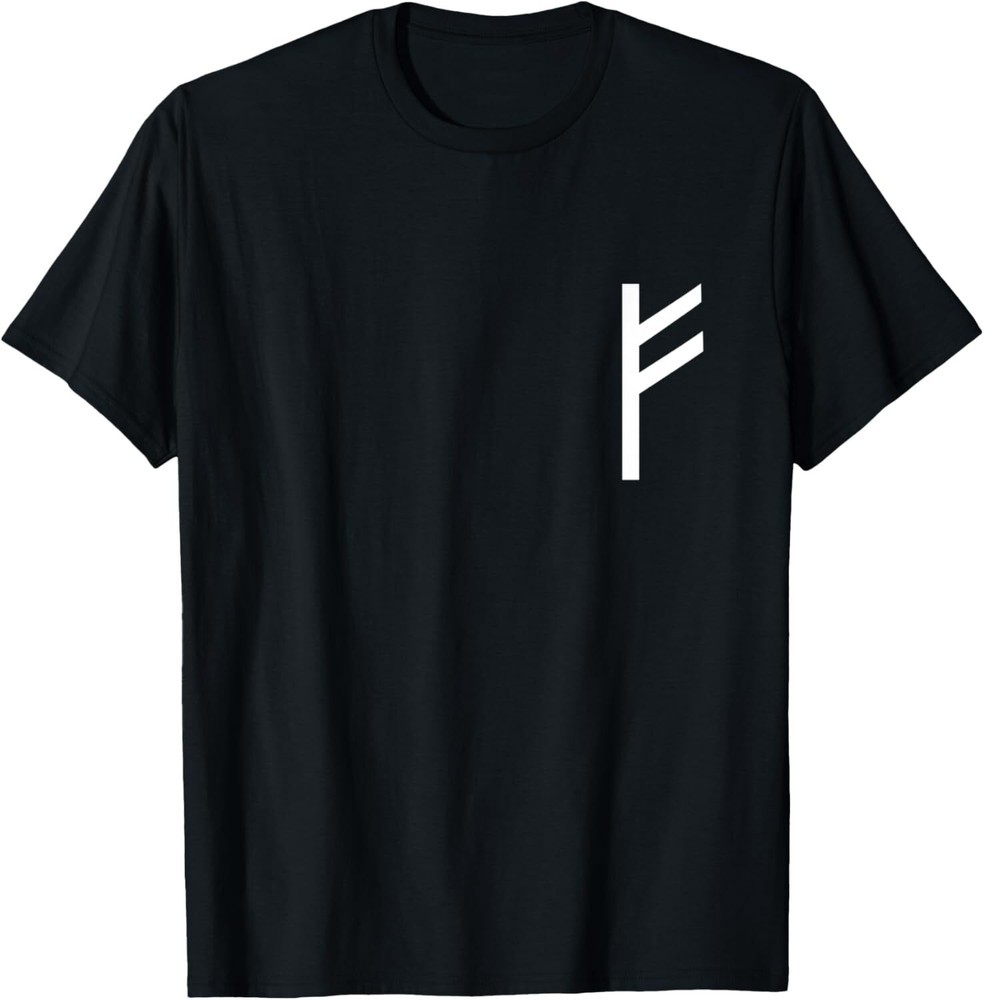 Fehu rune protection amulet Viking Nordic Germanic Odin Thor T-Shirt Hoodie