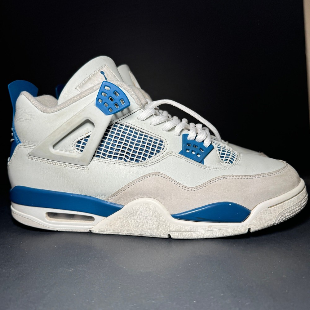 Size 13 - Nike Air Jordan 4 Retro Military Blue 2024 Men's Shoes - FV5029 141