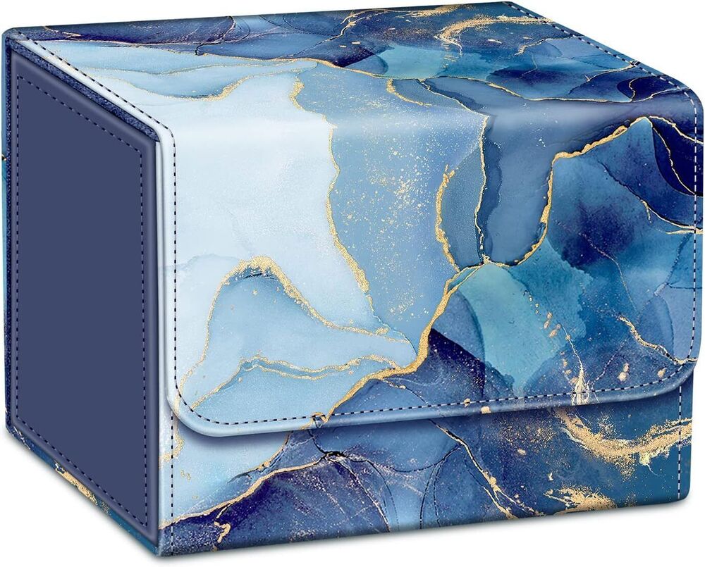 Card Deck Box For MTG/TCG/CCG Magnetic Game Card Case Large Size with PU Divider