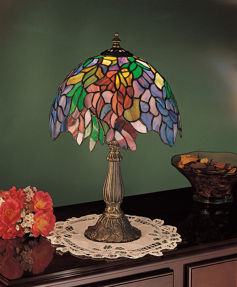 Meyda Tiffany 26587 Vintage Stained Glass / Tiffany Accent Table - Tiffany Glass