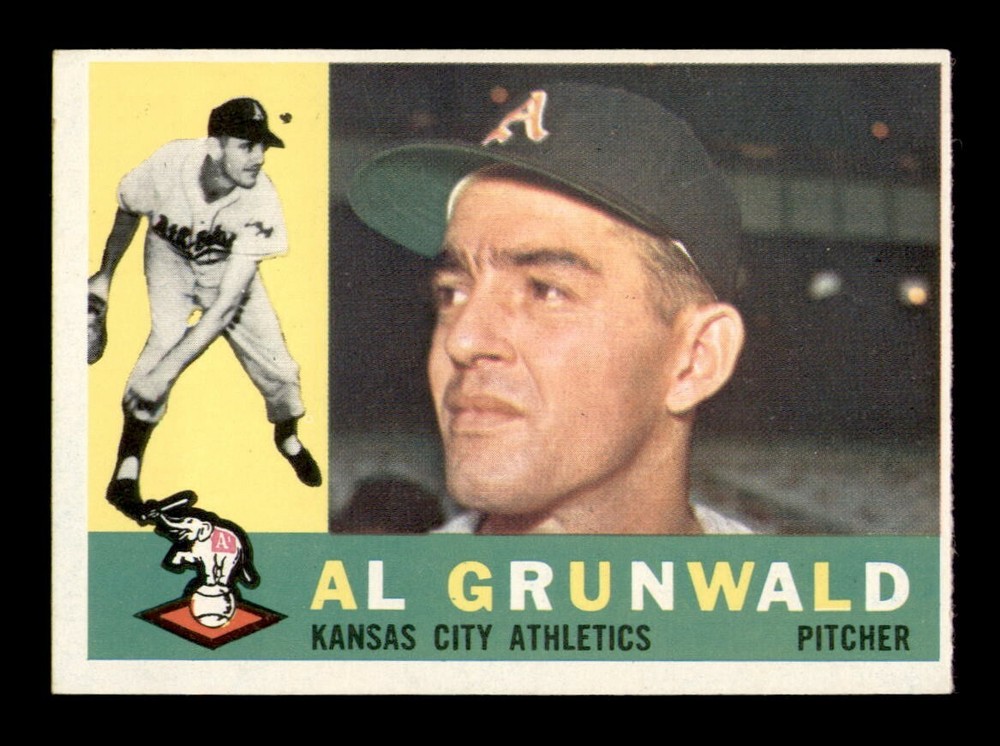 1960 Topps #427 Al Grunwald NM Vintage Baseball Card OBGcards