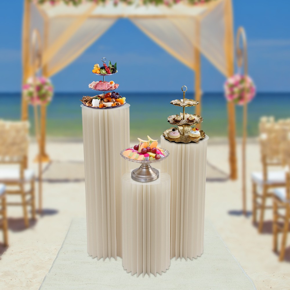 3 PCs Wedding Flower Stand Party Decoration Dessert Table Cylinder Display Rack