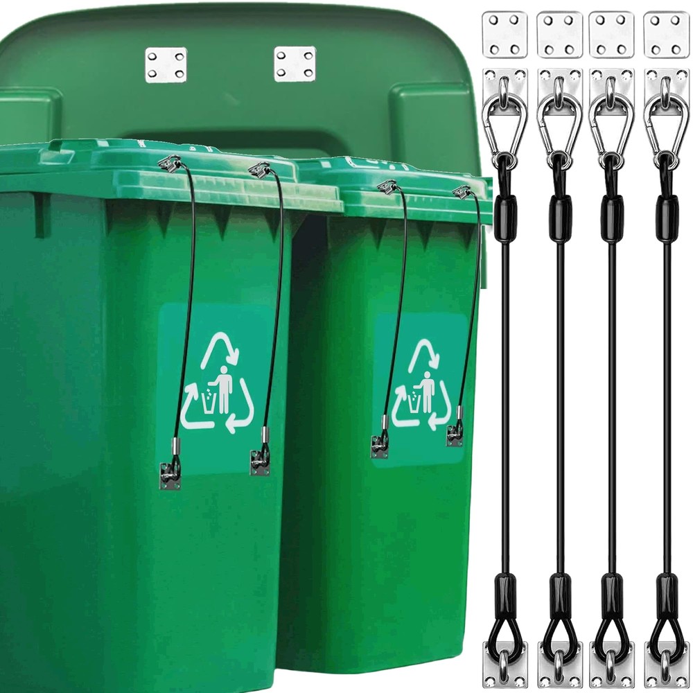 Trash Can Locks Garbage Can Lid Locks for Animals, Bear Raccoon Squirrel Dog ...