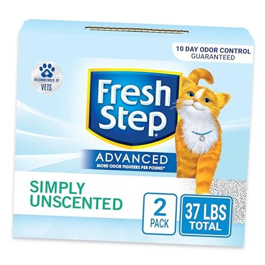 Advanced Simply Unscented Clumping Litter,  Unscented Cat Litter Fights 37 lb