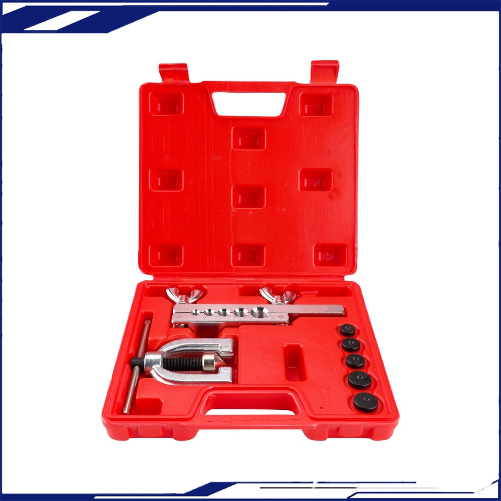 Car Truck Tool w/ Mini Pipe Cutter For Double Flaring Brake Line Tool Kit Tubing