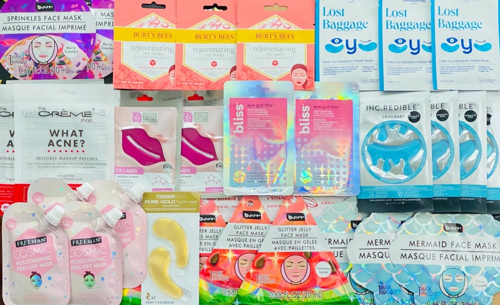 Skincare Gift Set LOT, 9 Masks, Pamper Your Face, Eyes, Lips, Nose, Hands*