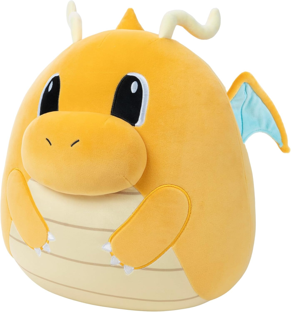 14-inch Dragonite Squishmallows Plush Toy - Ultra Soft Collectible Pokémon Stuffed Animal