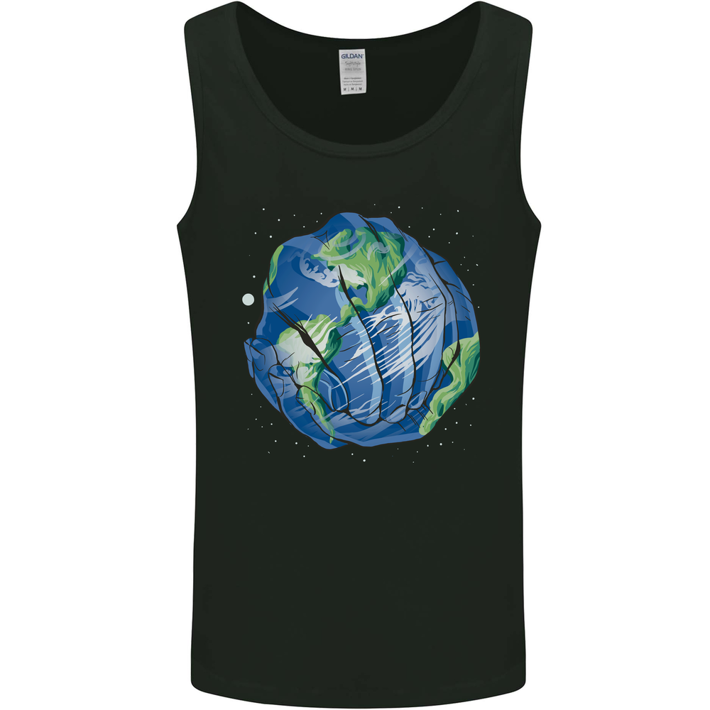 Earth Hands Climate Change Environment Mens Vest Tank Top