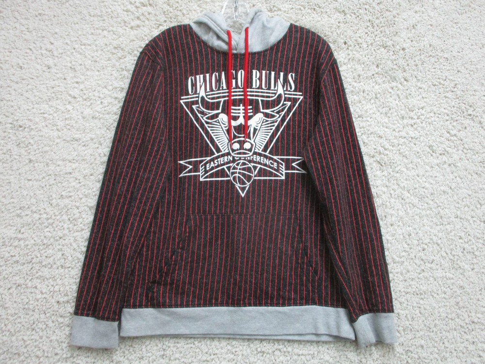 Chicago Bulls NBA Red Hoodie Sweater with Pockets for Women Large