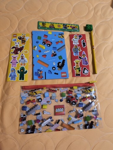 LEGO Back to School Set with Ruler Notebook Pencil Eraser Stickers and Case-image