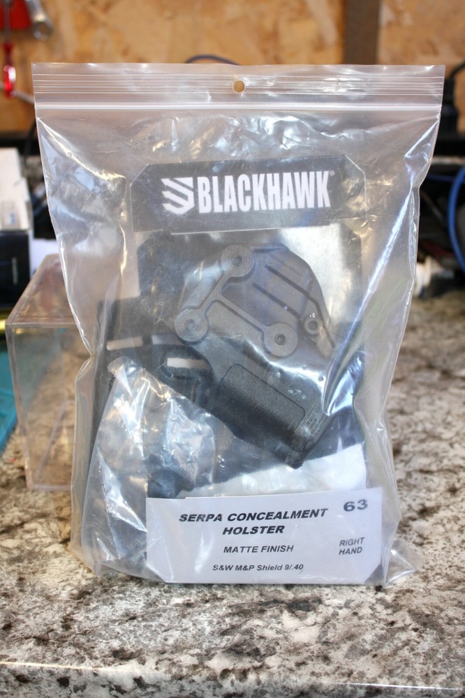 Blackhawk SERPA CQC Holster-S&W M&P Shield-9mm/.40 Matte Black-410563BK-R