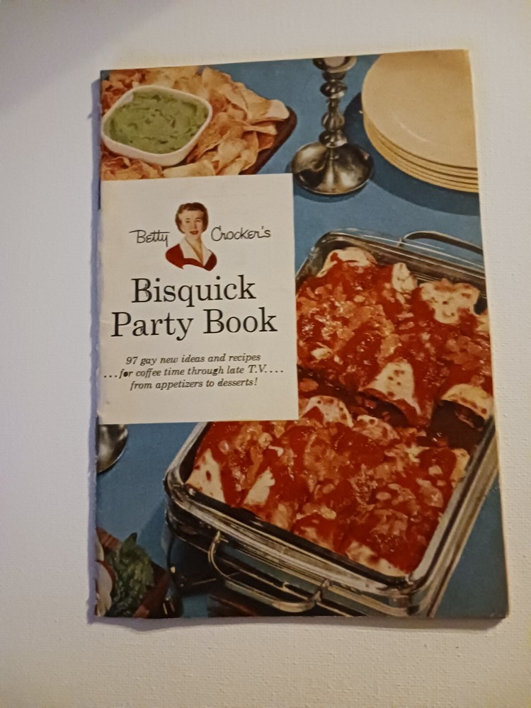 1957 Betty Crocker Bisquick Party Book Vintage Recipe Collection