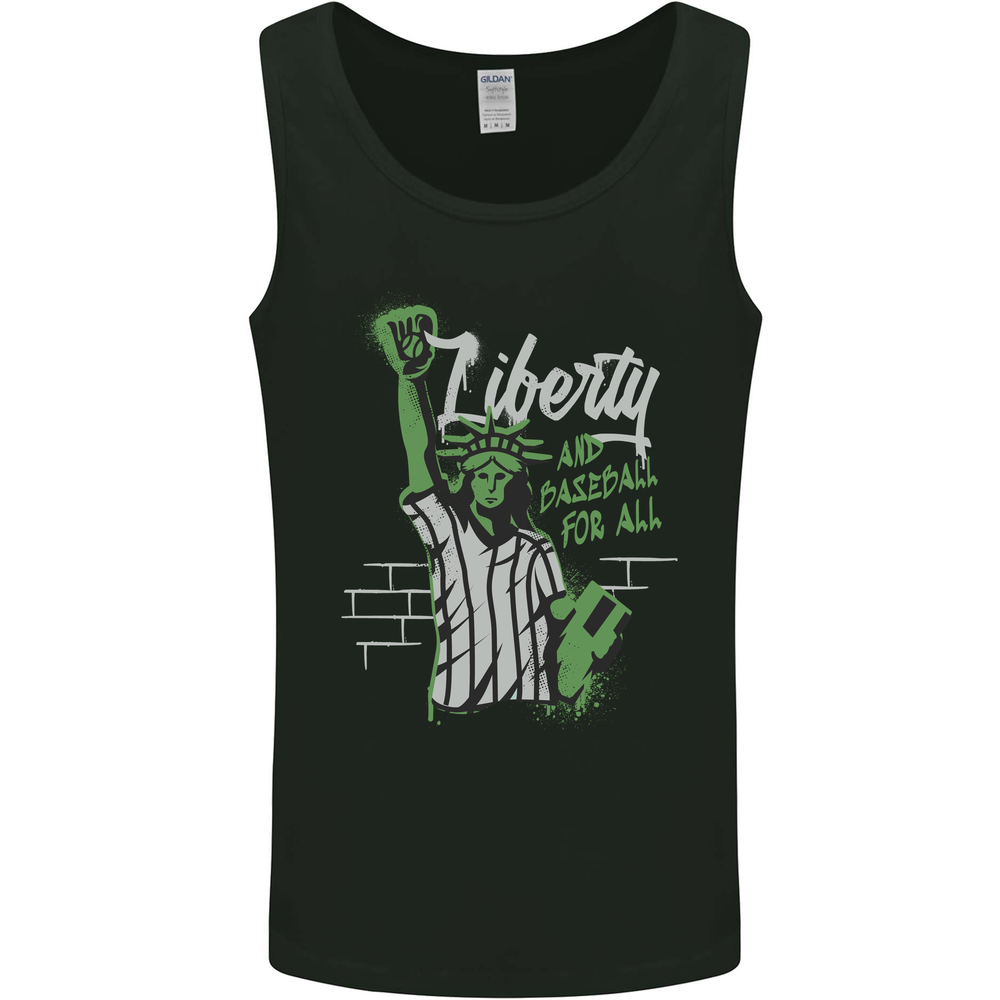 Liberty and Baseball Mens Vest Tank Top