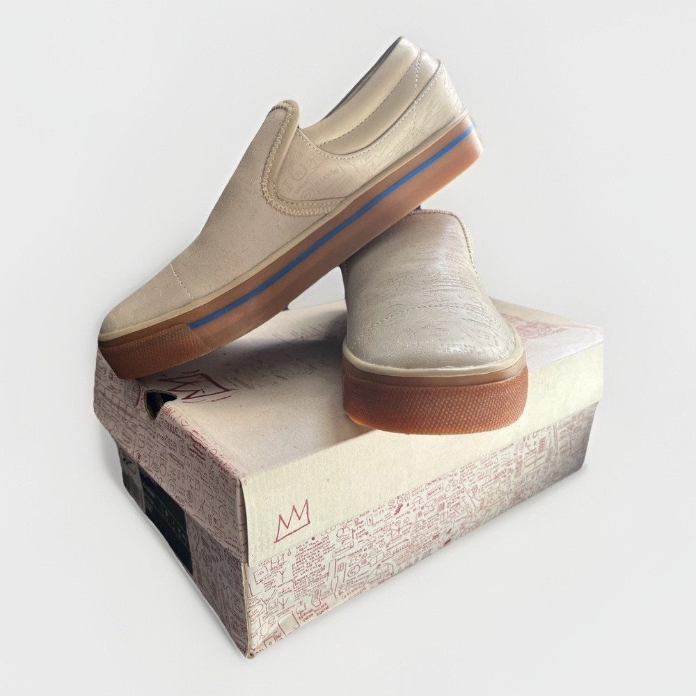 RARE REE BOPPERS 2 REEBOX X RVCA Unisex  Slip on Shoes Size US 5 in olive/gum